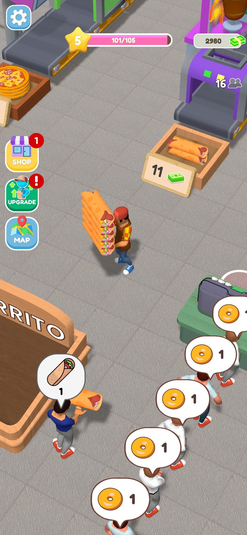 Conveyor Rush: Idle Food Games screenshot 1 - screenshot