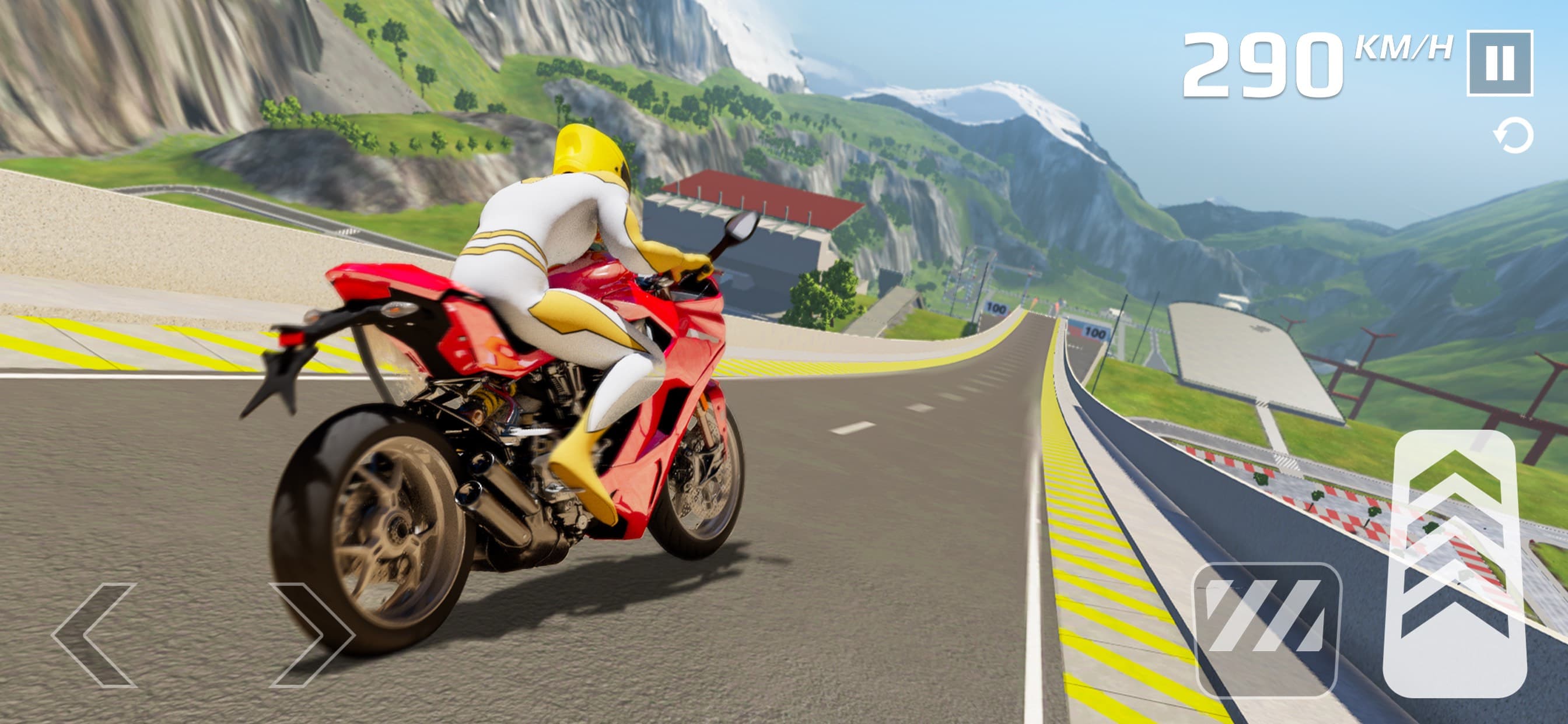 Superhero Moto Stunts Racing screenshot 2 - screenshot