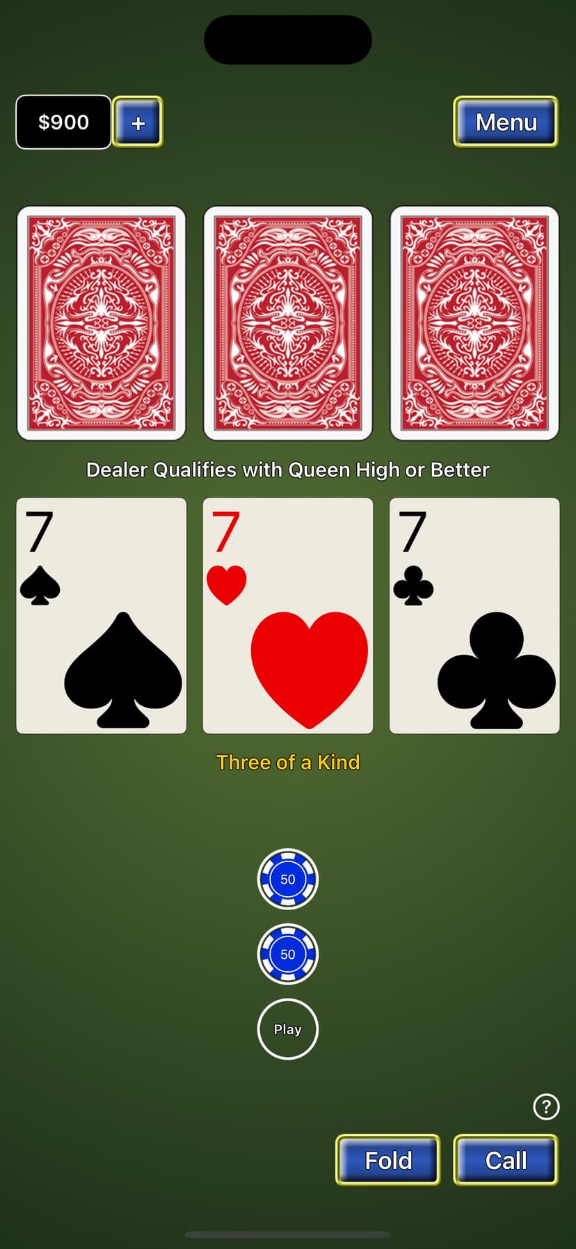 Beat the House 3 Card screenshot 2 - screenshot