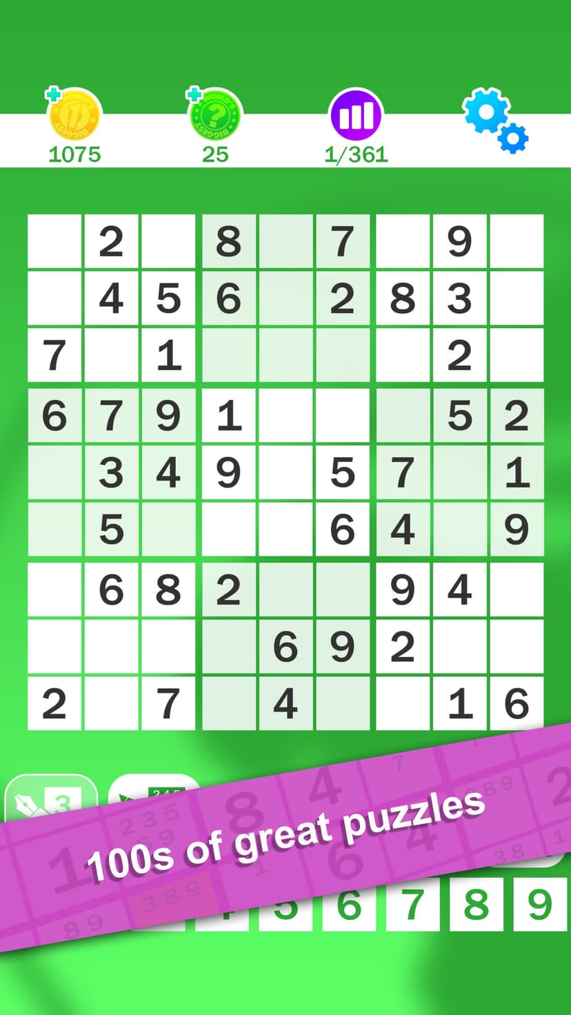 Sudoku : World's Biggest Number Logic Puzzle screenshot 1 - screenshot