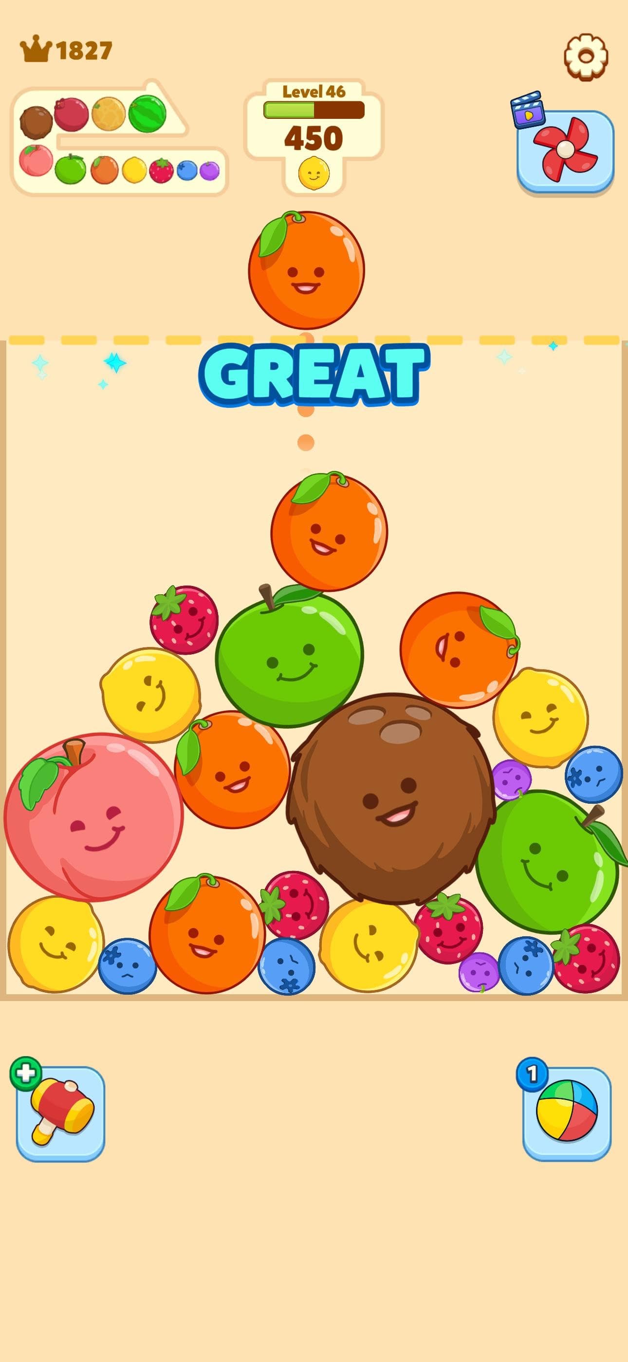 Fruit Merge-Juicy Melon Puzzle screenshot 3 - screenshot