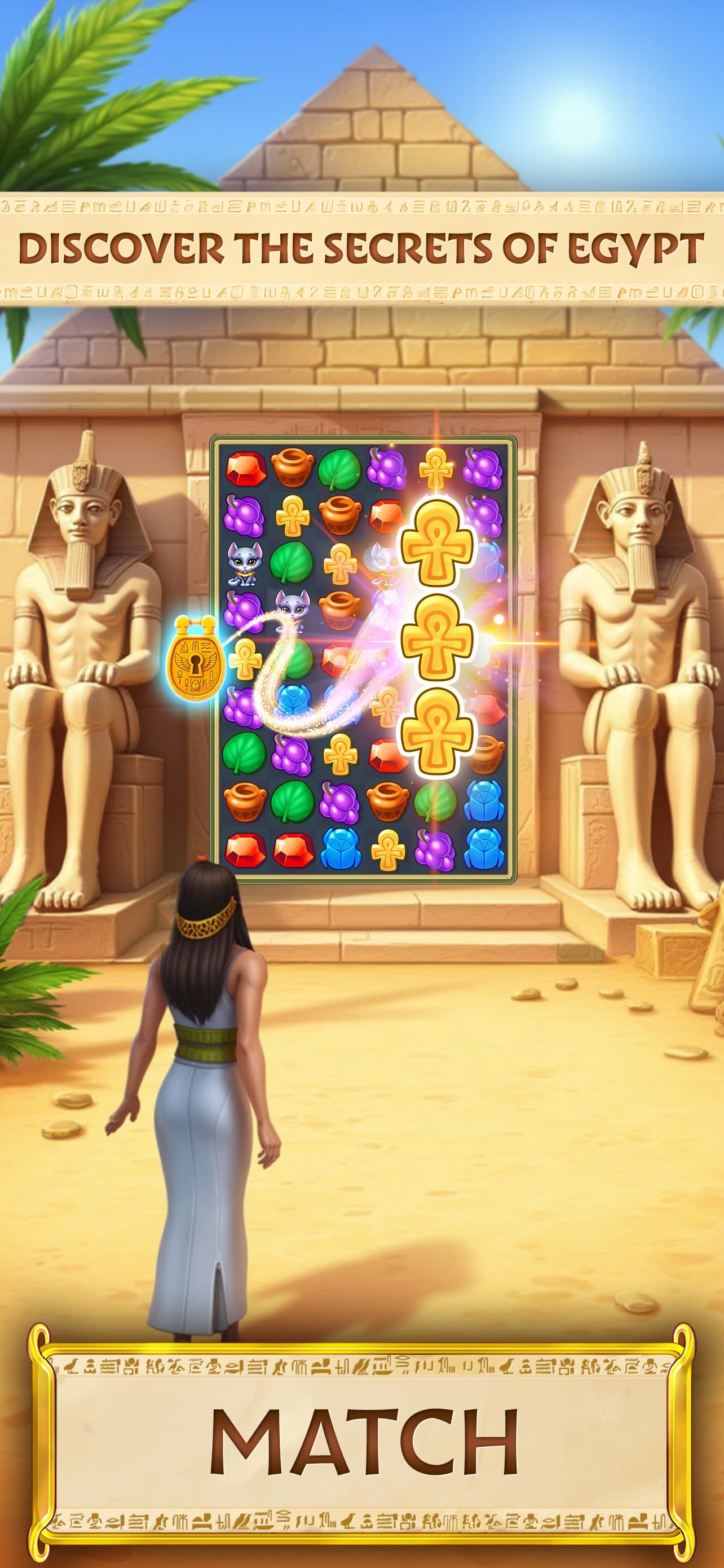 Jewels of Egypt・Match 3 Puzzle screenshot 1 - screenshot