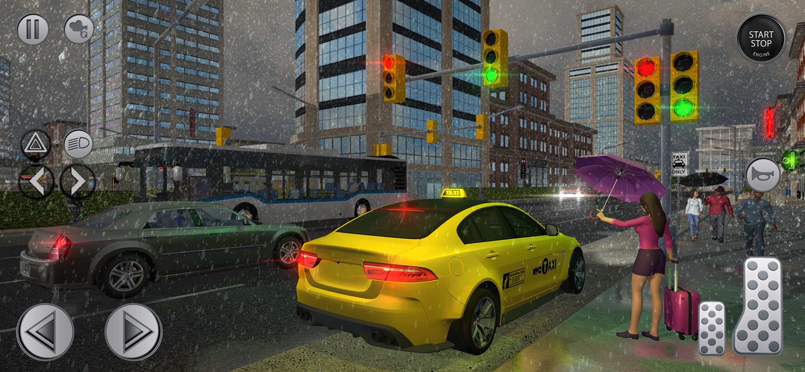 Grab City Taxi: Car Games 3D screenshot 2 - screenshot