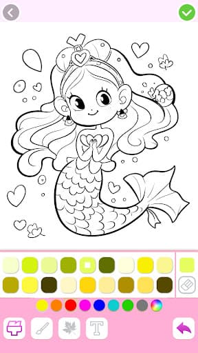 Mermaid Coloring:Mermaid games screenshot 13 - screenshot