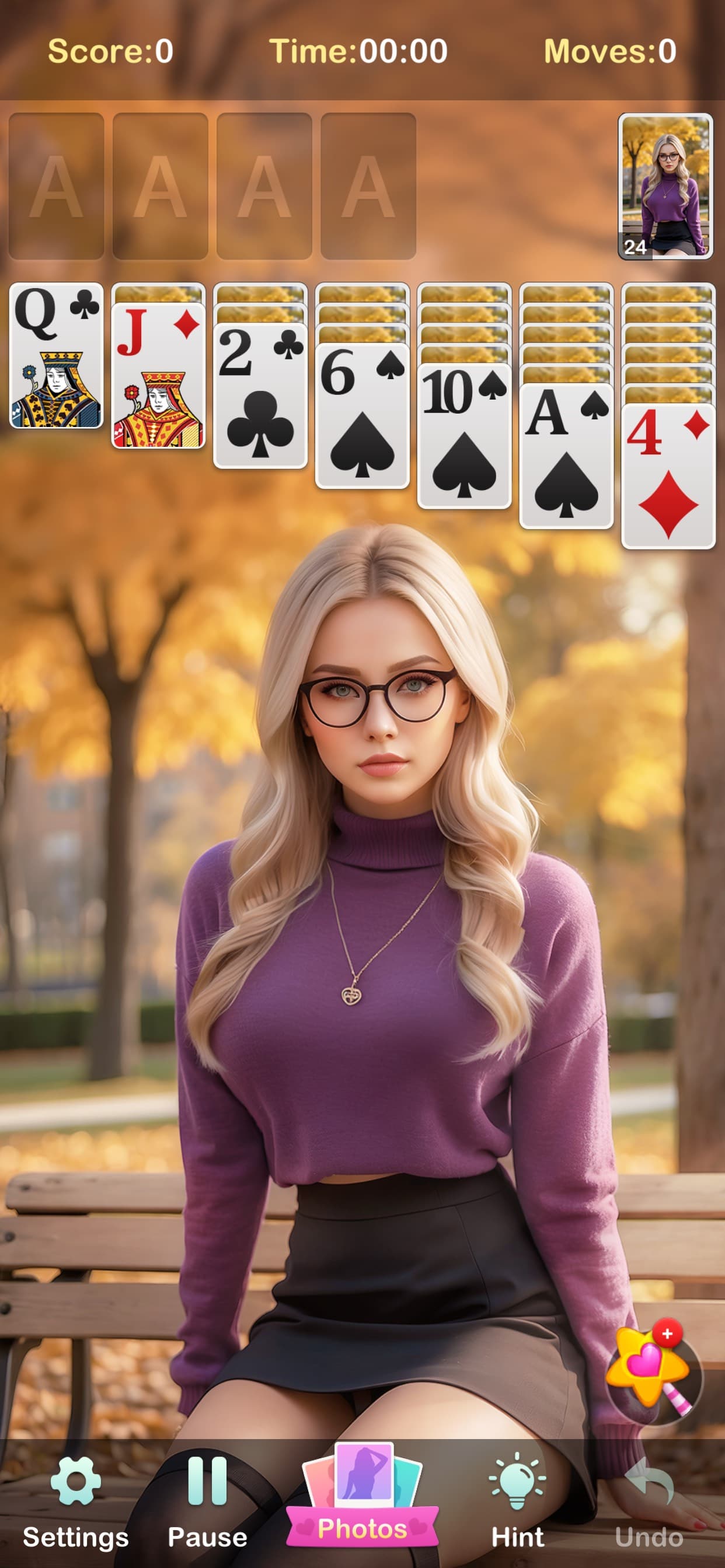 Solitaire Girls: Card Games screenshot 3 - screenshot