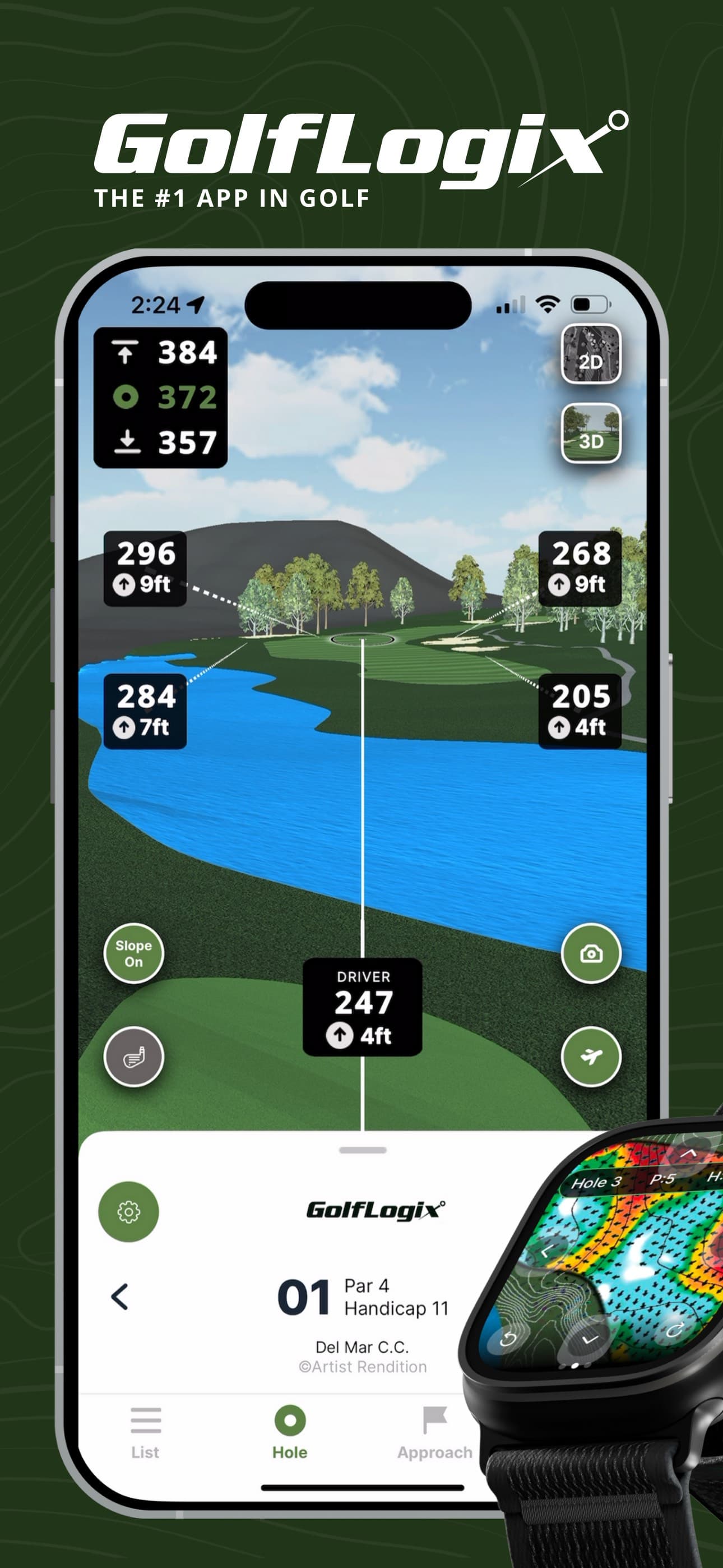 GolfLogix: 3D Golf GPS screenshot 1 - screenshot