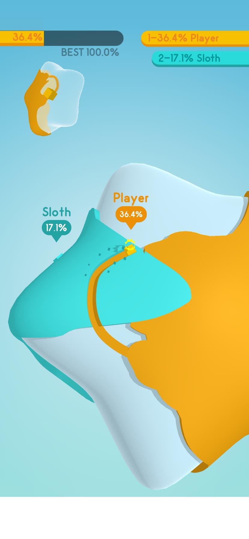 Paper.io 3D screenshot 1 - screenshot