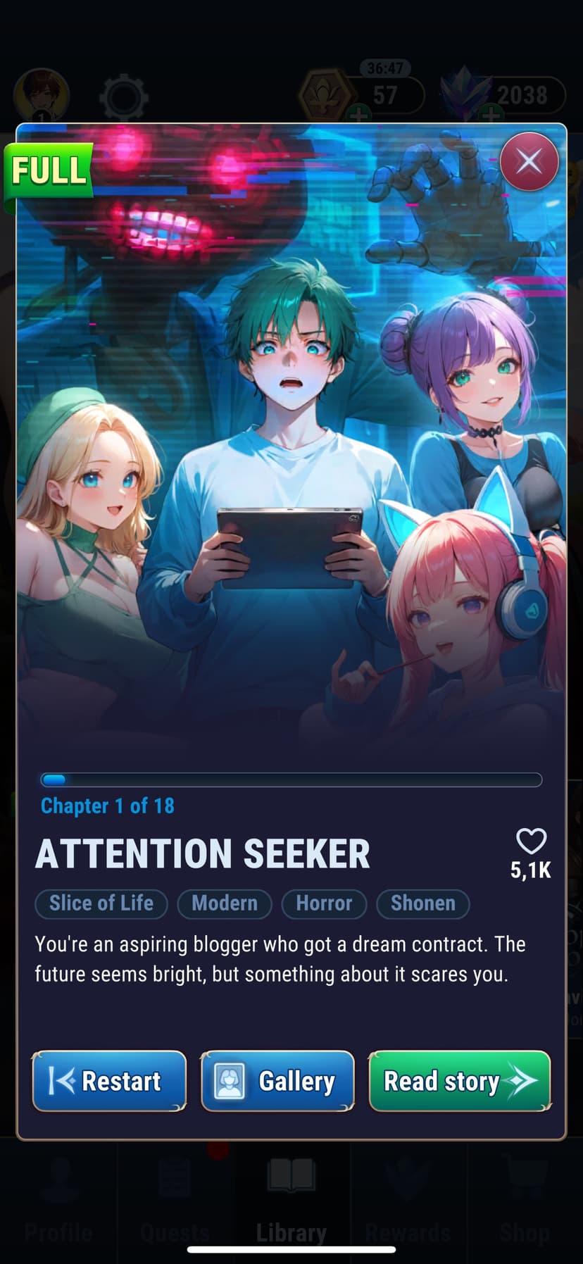 Anime Dating Sim: Story Games screenshot 7 - screenshot