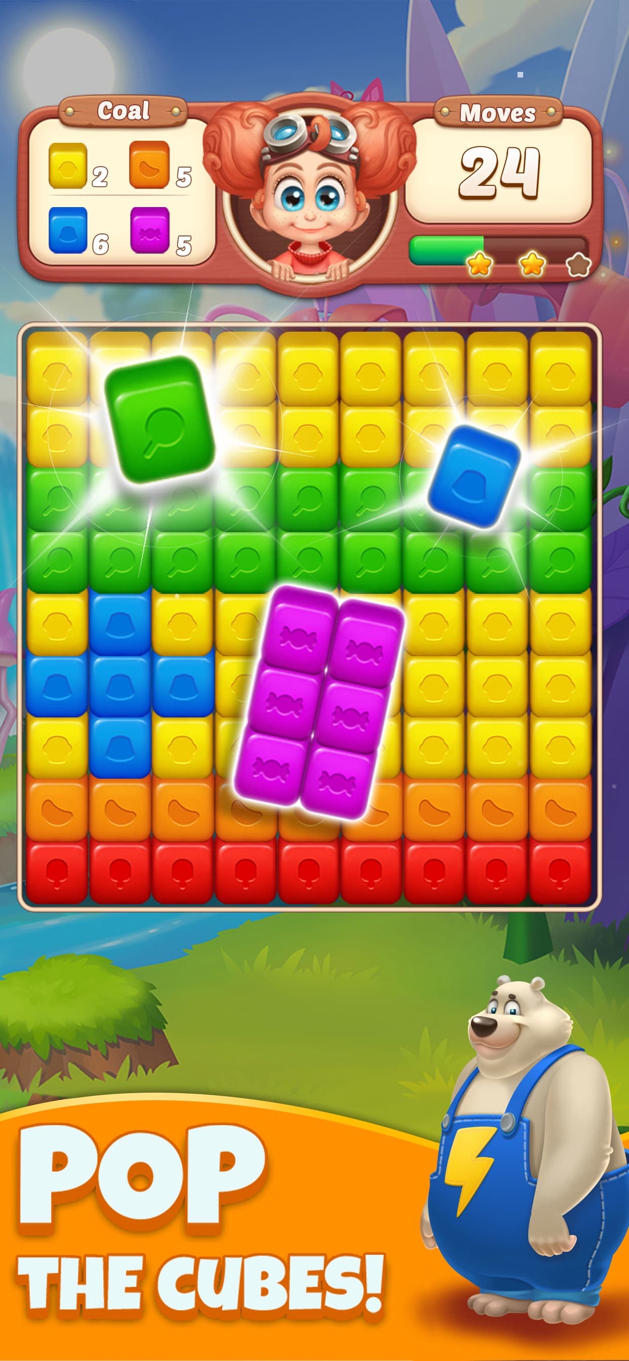 Cube Blast Jungle: Puzzle Game screenshot 2 - screenshot