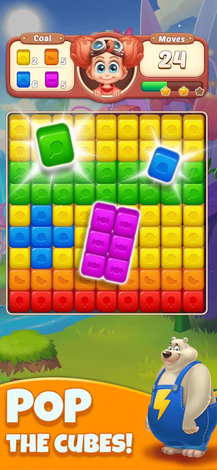 Cube Blast Jungle: Puzzle Game screenshot 2 - screenshot
