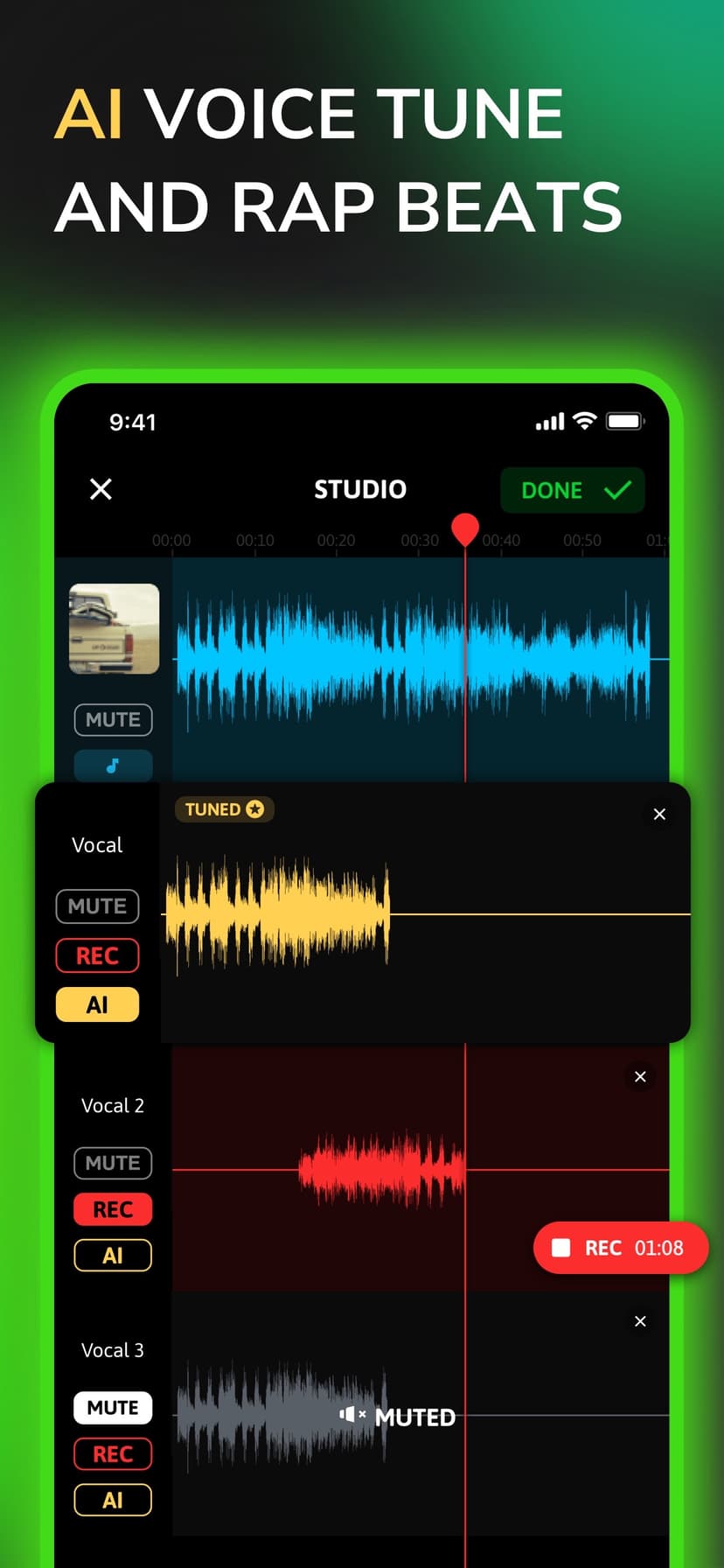 Self Rap - Fame Rapping Studio screenshot 2 - screenshot