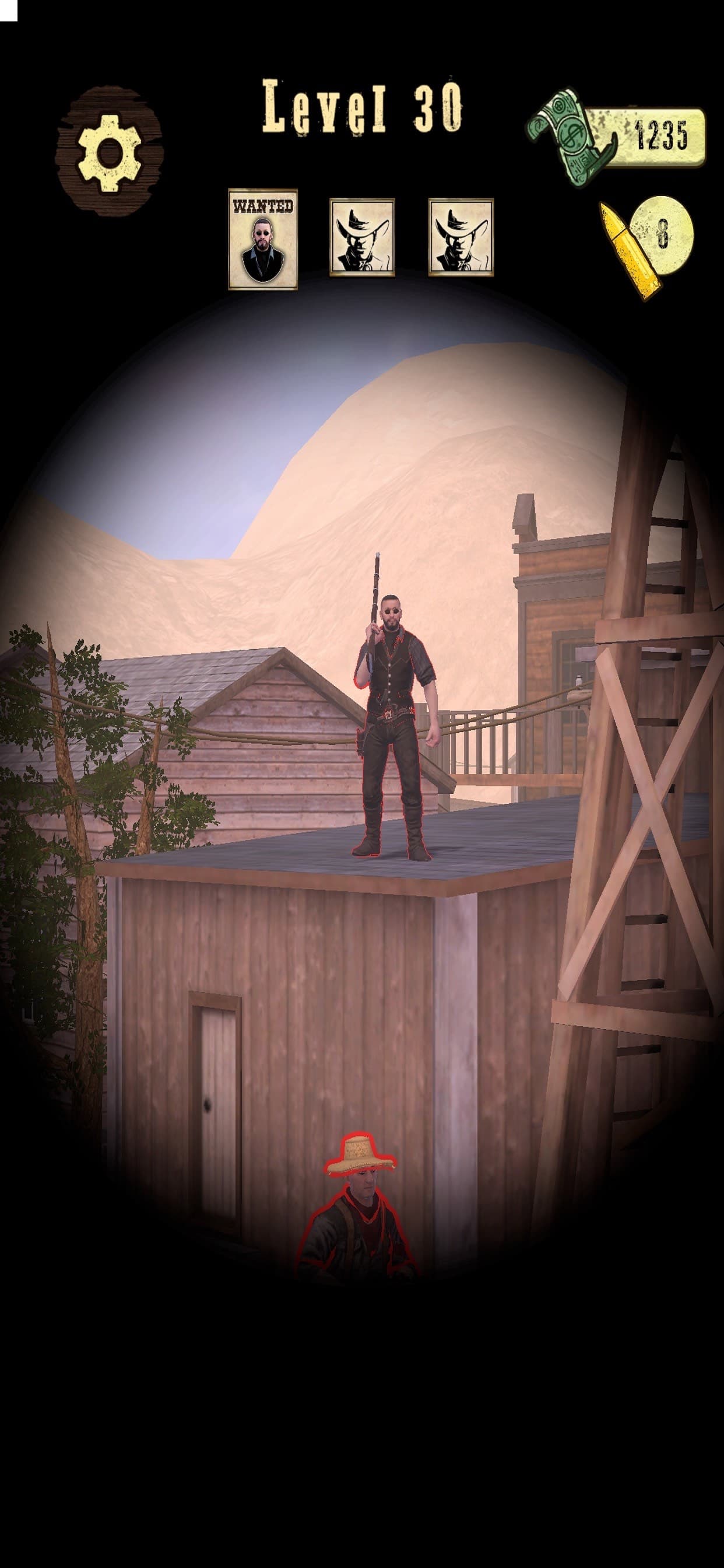 Wild West Sniper: Cowboy War screenshot 1 - screenshot