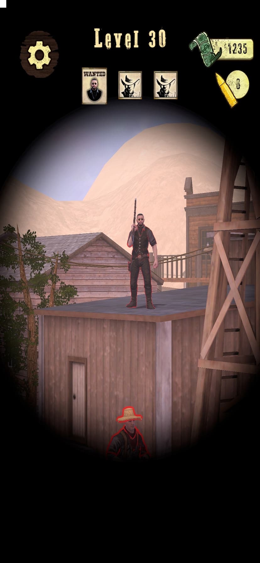 Wild West Sniper: Cowboy War screenshot 1 - screenshot