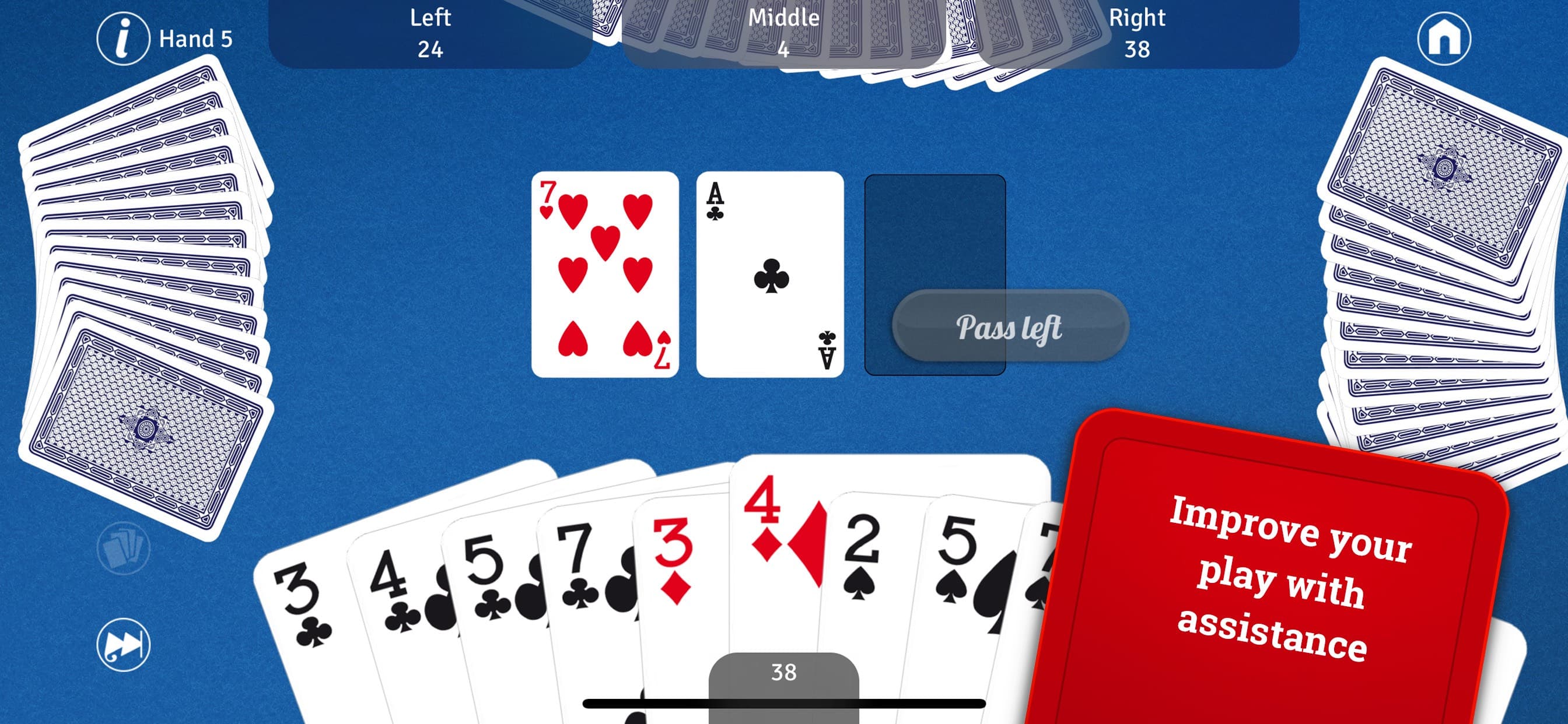 Hearts LITE - Card Game screenshot 4 - screenshot