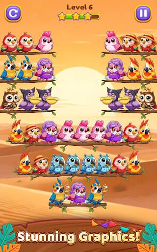 Bird Sort 3: Color Puzzle screenshot 14 - screenshot