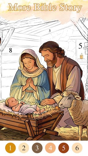 Bible Color Paint By Number screenshot 3 - screenshot