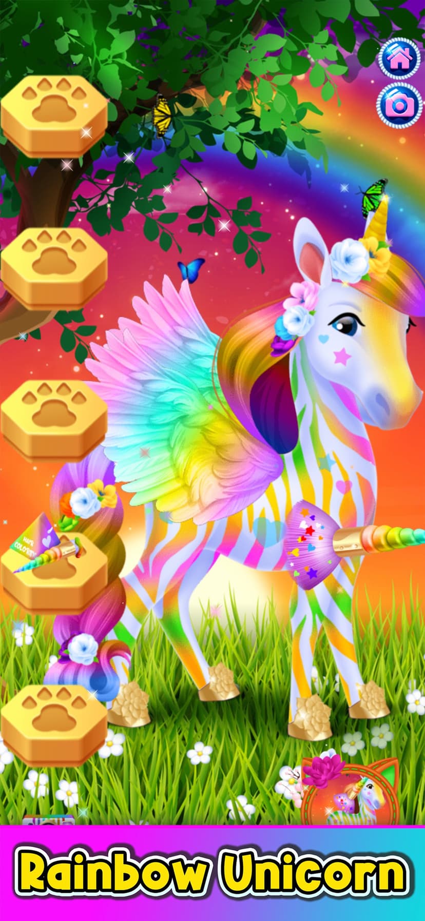 Pet Games: Rainbow Unicorn screenshot 1 - screenshot