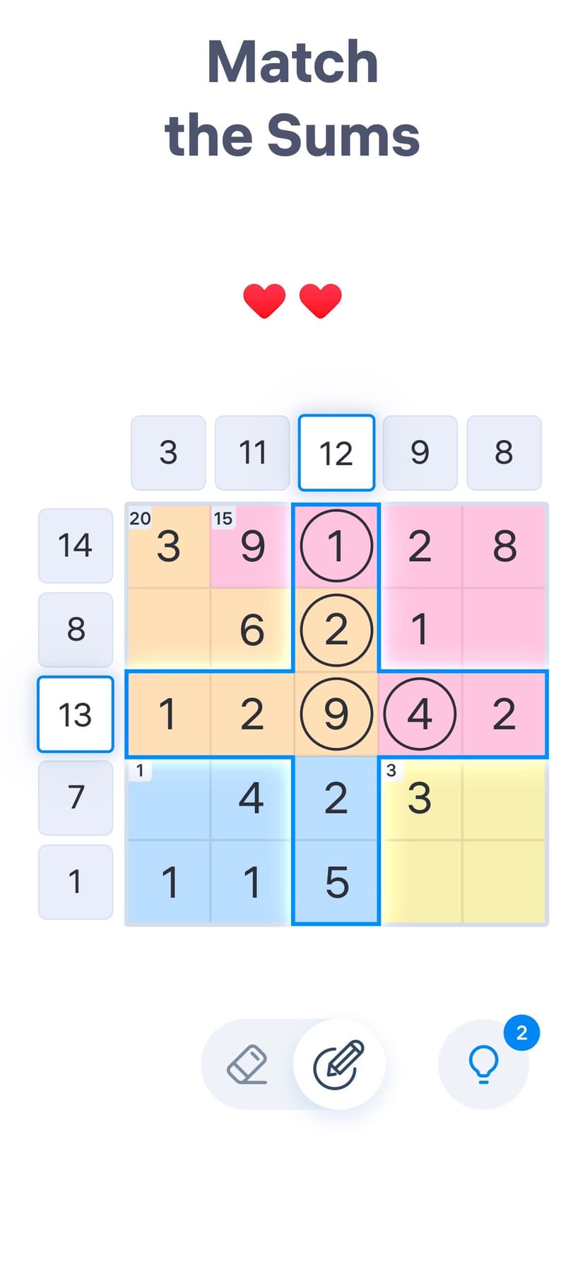 Number Sums - Numbers Game screenshot 1 - screenshot