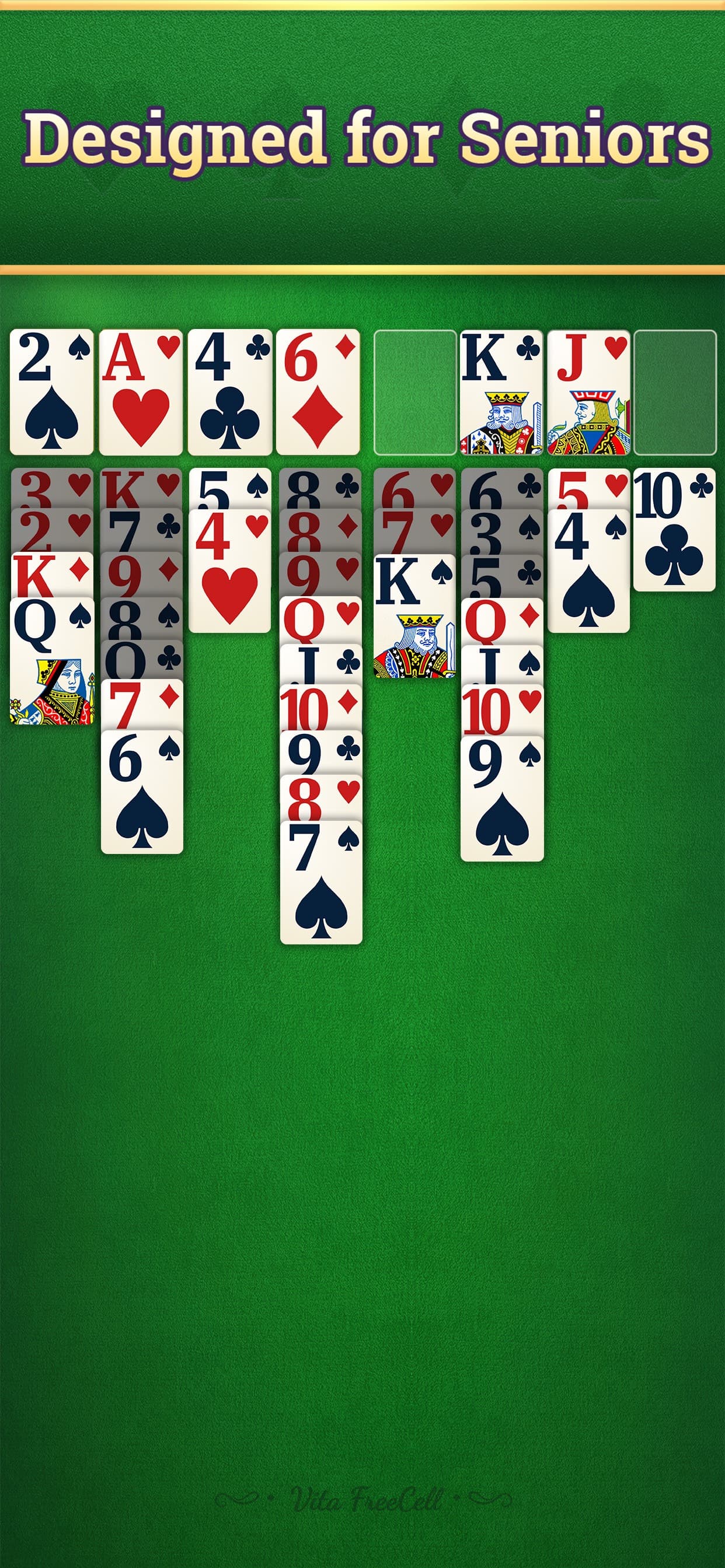 Vita FreeCell for Seniors screenshot 1 - screenshot