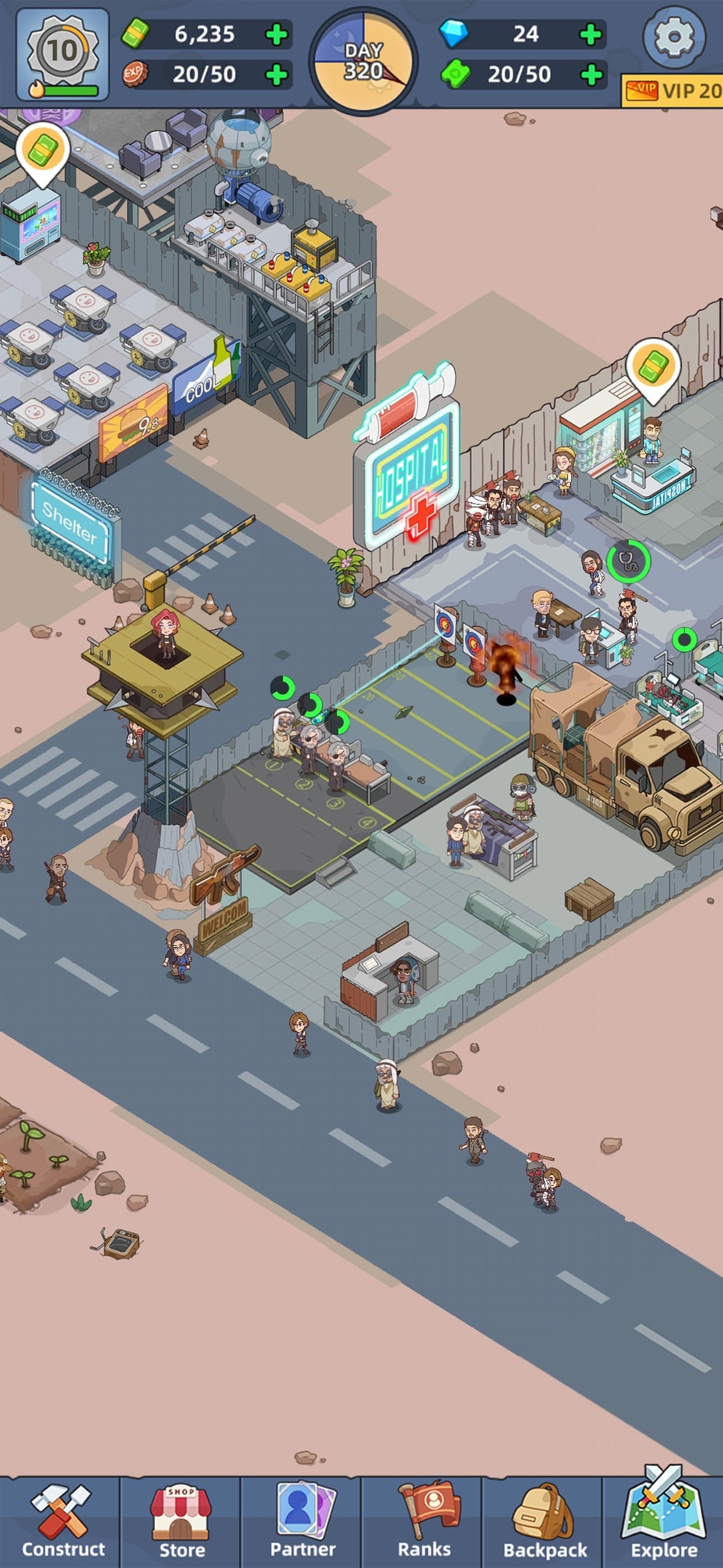Mini Survival: Zombie Fight screenshot 2 - screenshot