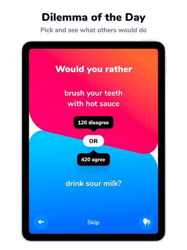 Dilemmaly - Would you rather? screenshot 9 - screenshot