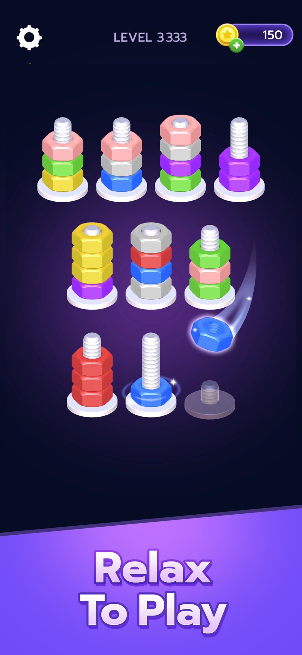 Nuts And Bolts Sort screenshot 1 - screenshot