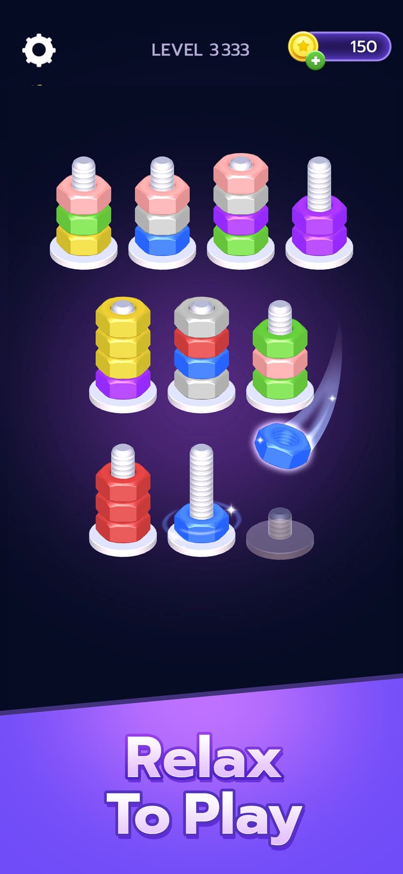 Nuts And Bolts Sort screenshot 1 - screenshot