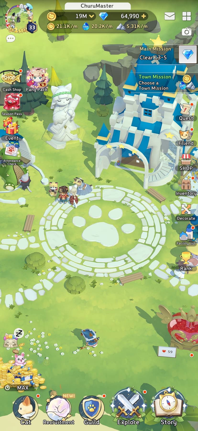 Meow kingdom:cute cat idle rpg screenshot 4 - screenshot