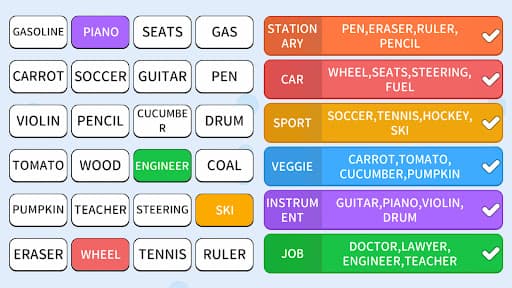 Association Sort: Word Match screenshot 1 - screenshot