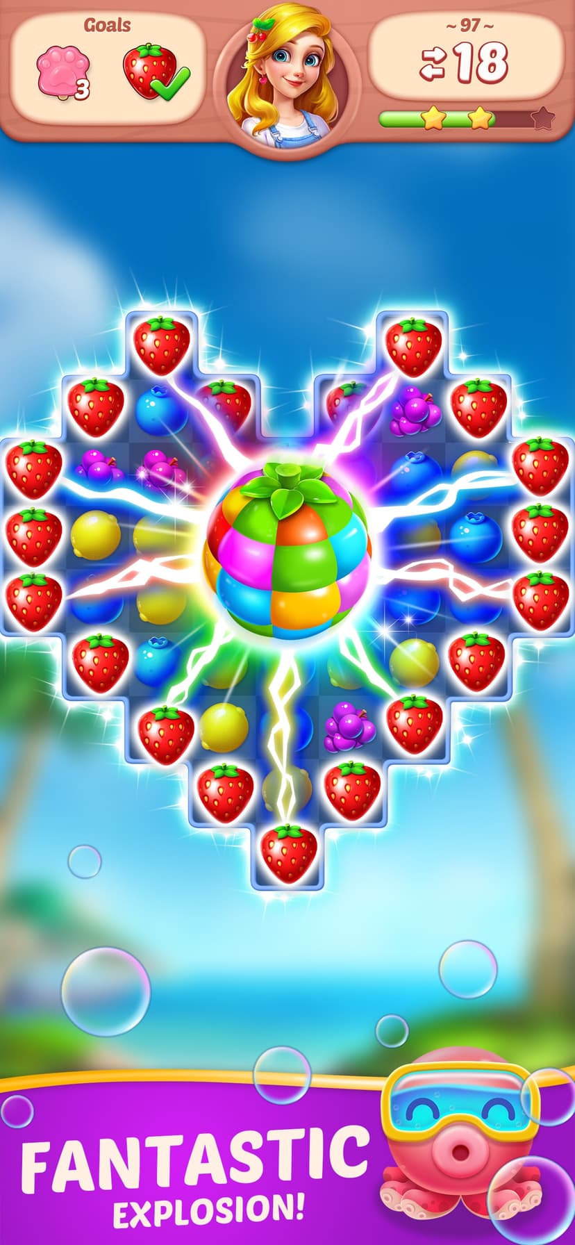 Fruit Diary - Merge & Match 3 screenshot 4 - screenshot