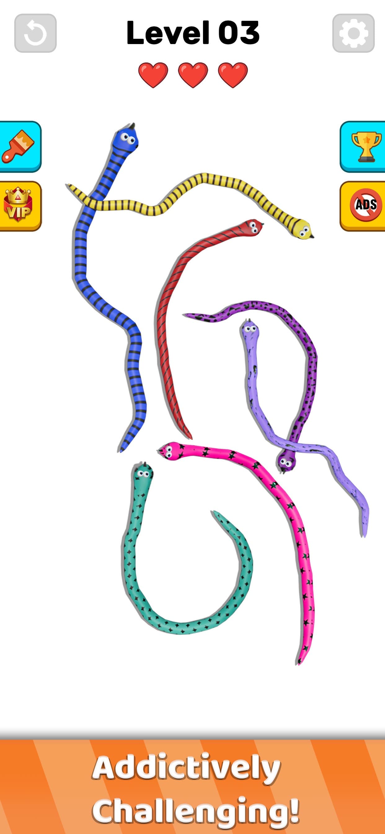 Twisted Snakes: Sorting Game screenshot 4 - screenshot