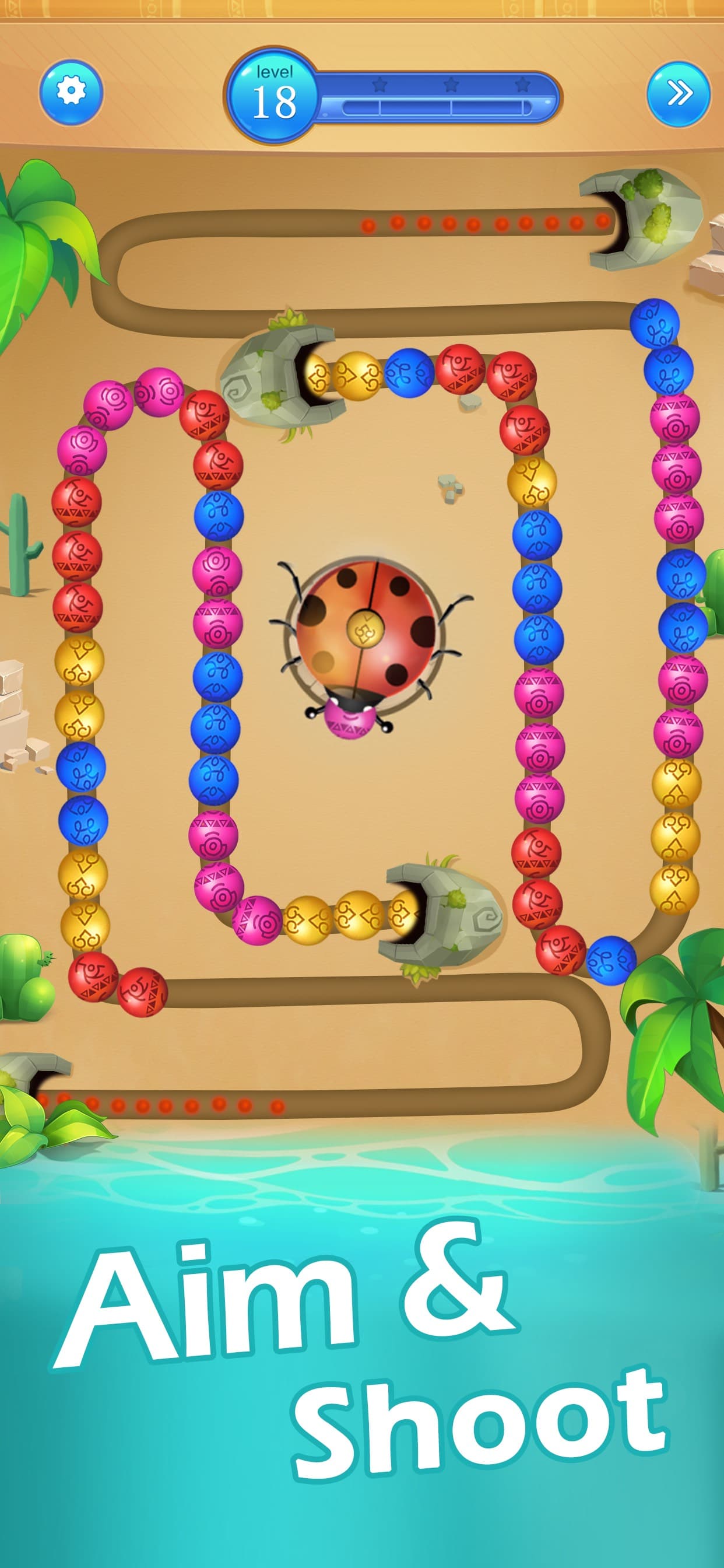 Marble Shooter:Zumba Classic screenshot 3 - screenshot