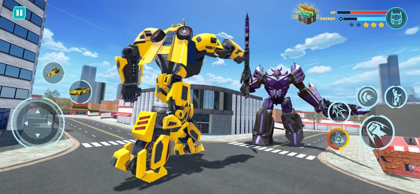 Robot Car Transform Battle screenshot 1 - screenshot