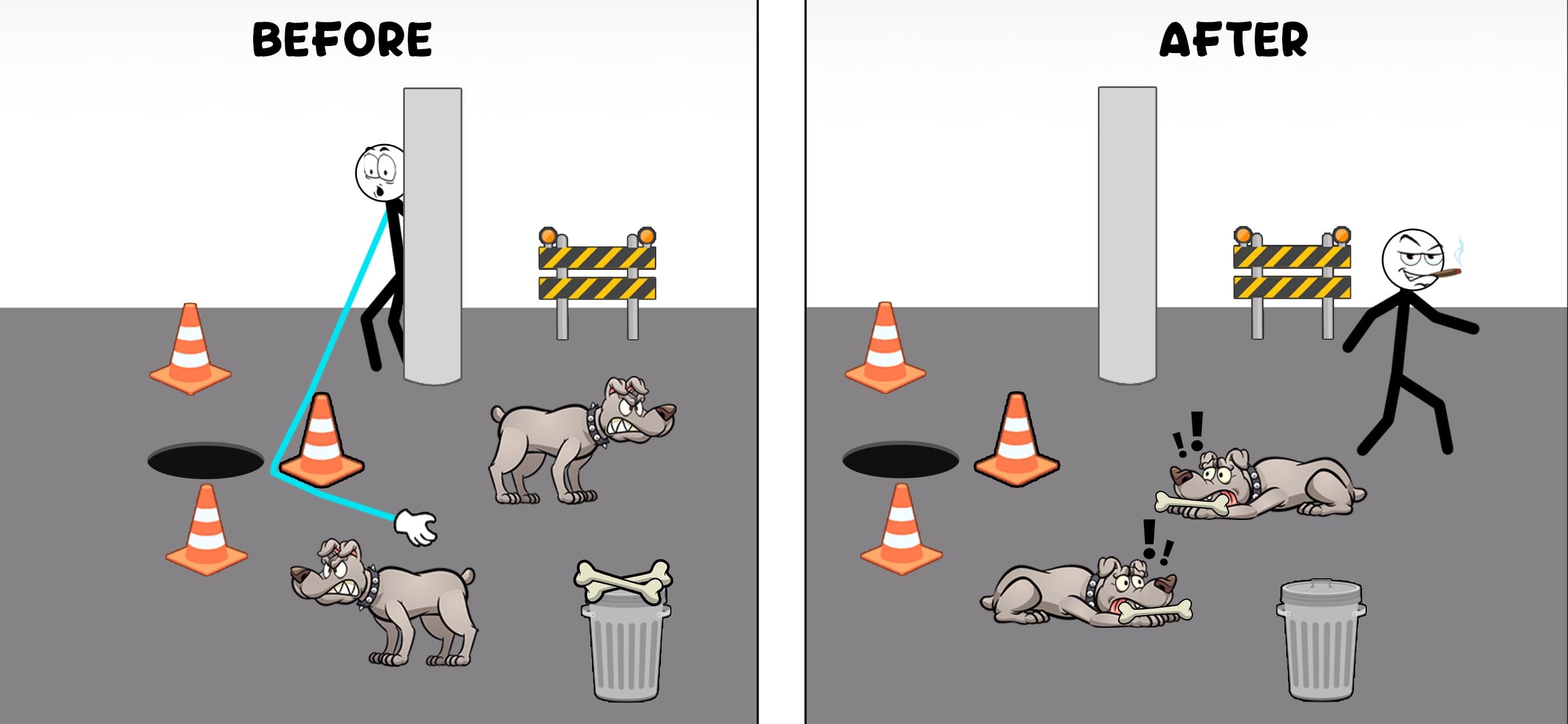 Stickman Thief Puzzle IQ Games screenshot 5 - screenshot