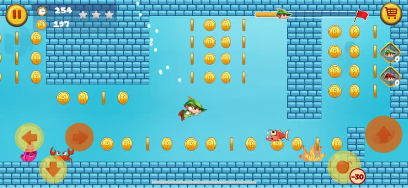 Robin Jungle World -Jump N Run screenshot 3 - screenshot
