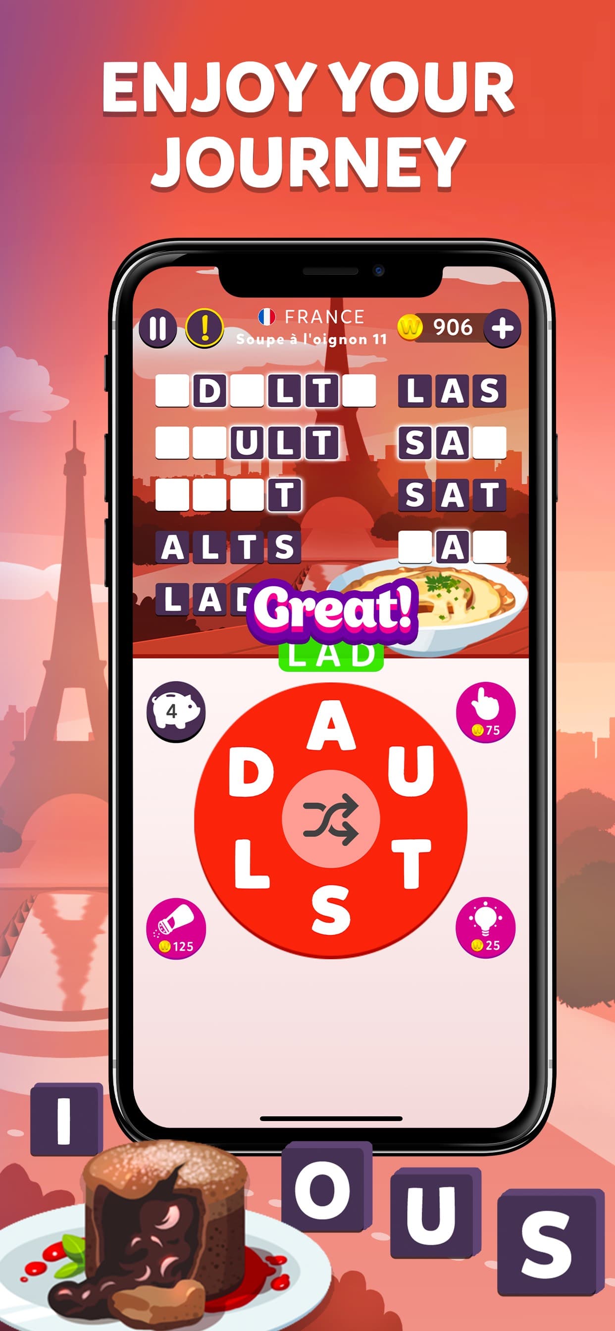 Wordelicious - Fun Word Puzzle screenshot 5 - screenshot