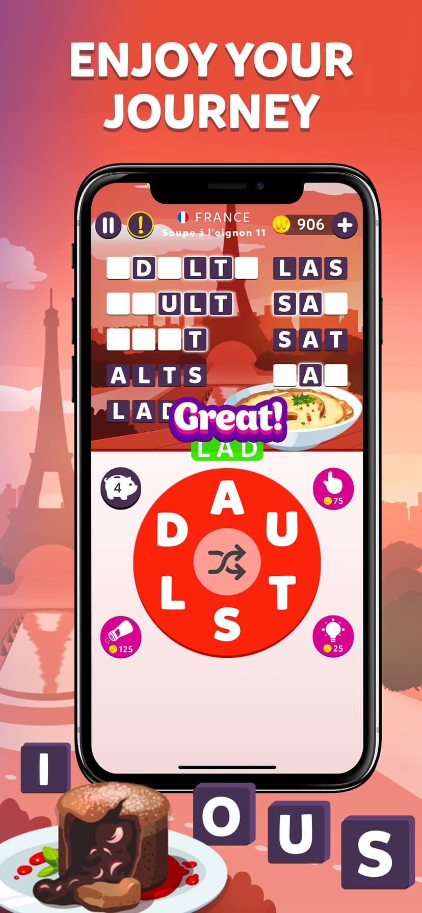Wordelicious - Fun Word Puzzle screenshot 5 - screenshot