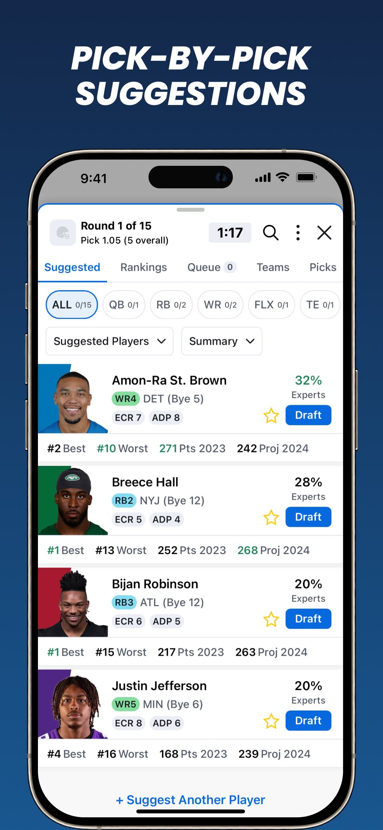 Fantasy Football Draft Wizard screenshot 4 - screenshot