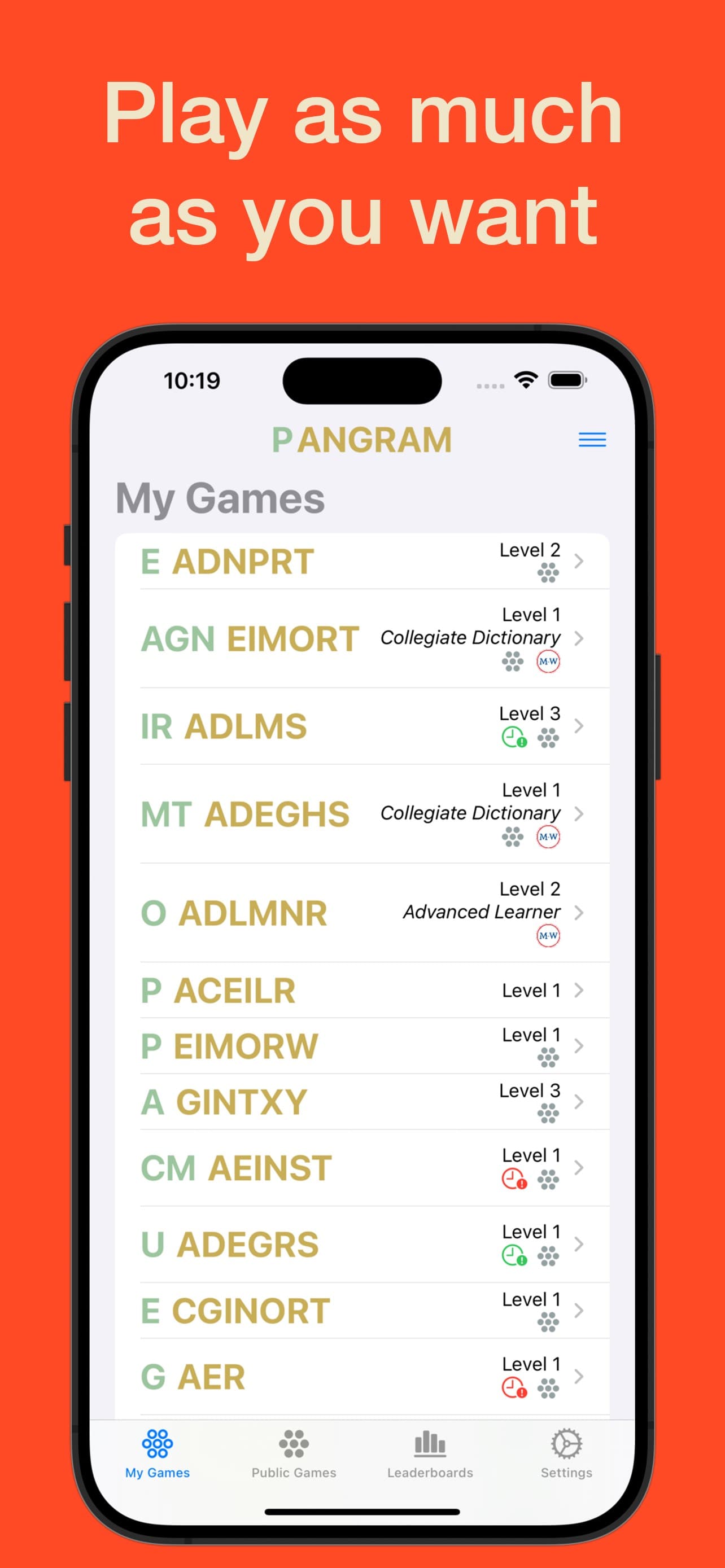 Pangram screenshot 4 - screenshot