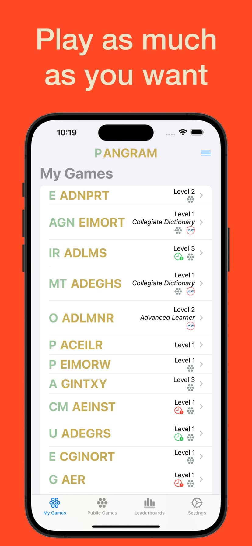 Pangram screenshot 4 - screenshot