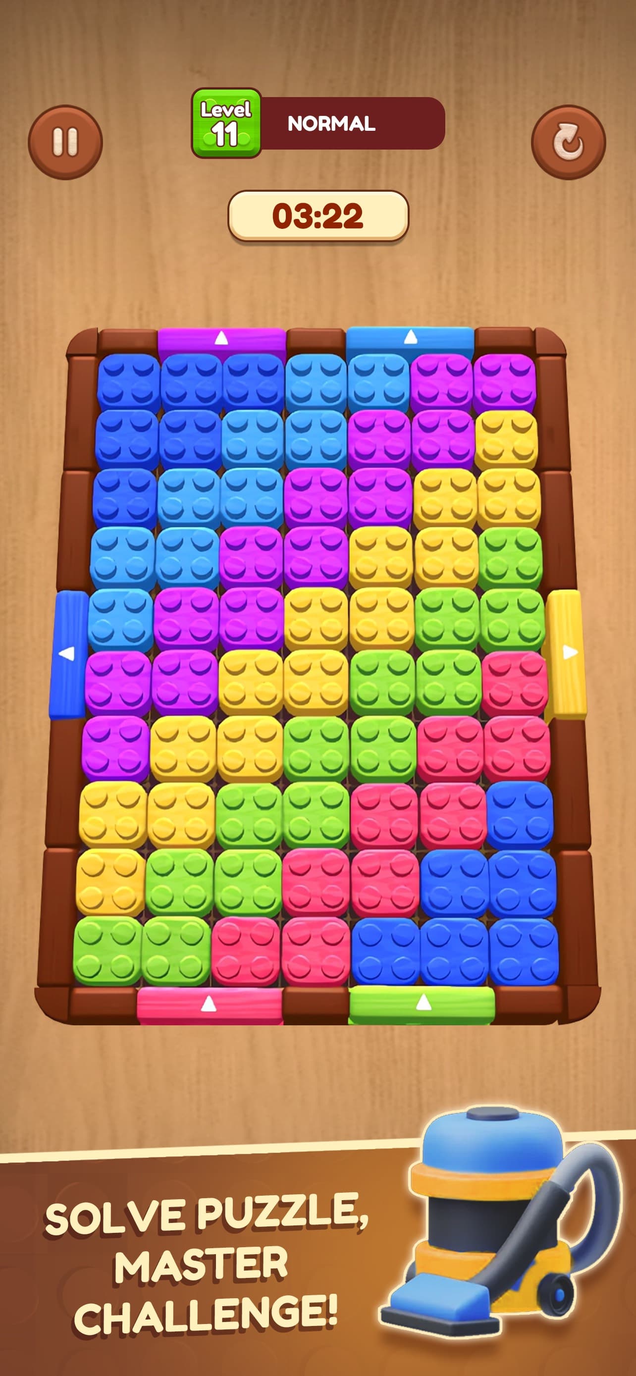 Wooden Slide: Block Escape screenshot 1 - screenshot