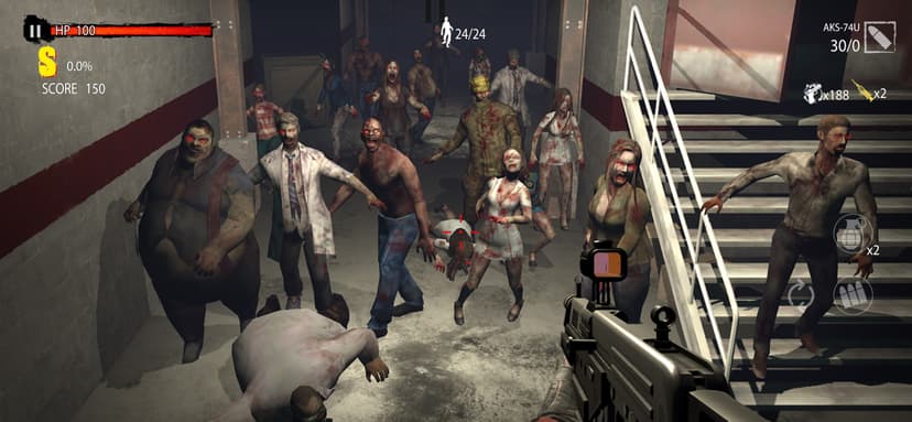 Zombie Hunter D-Day screenshot 1 - screenshot