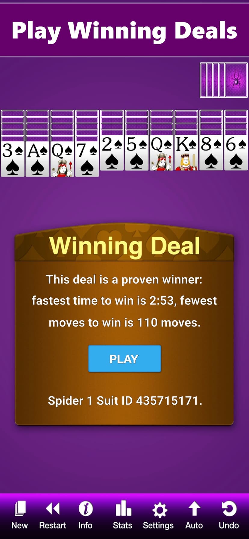 Spider Solitaire ‏‎ screenshot 5 - screenshot