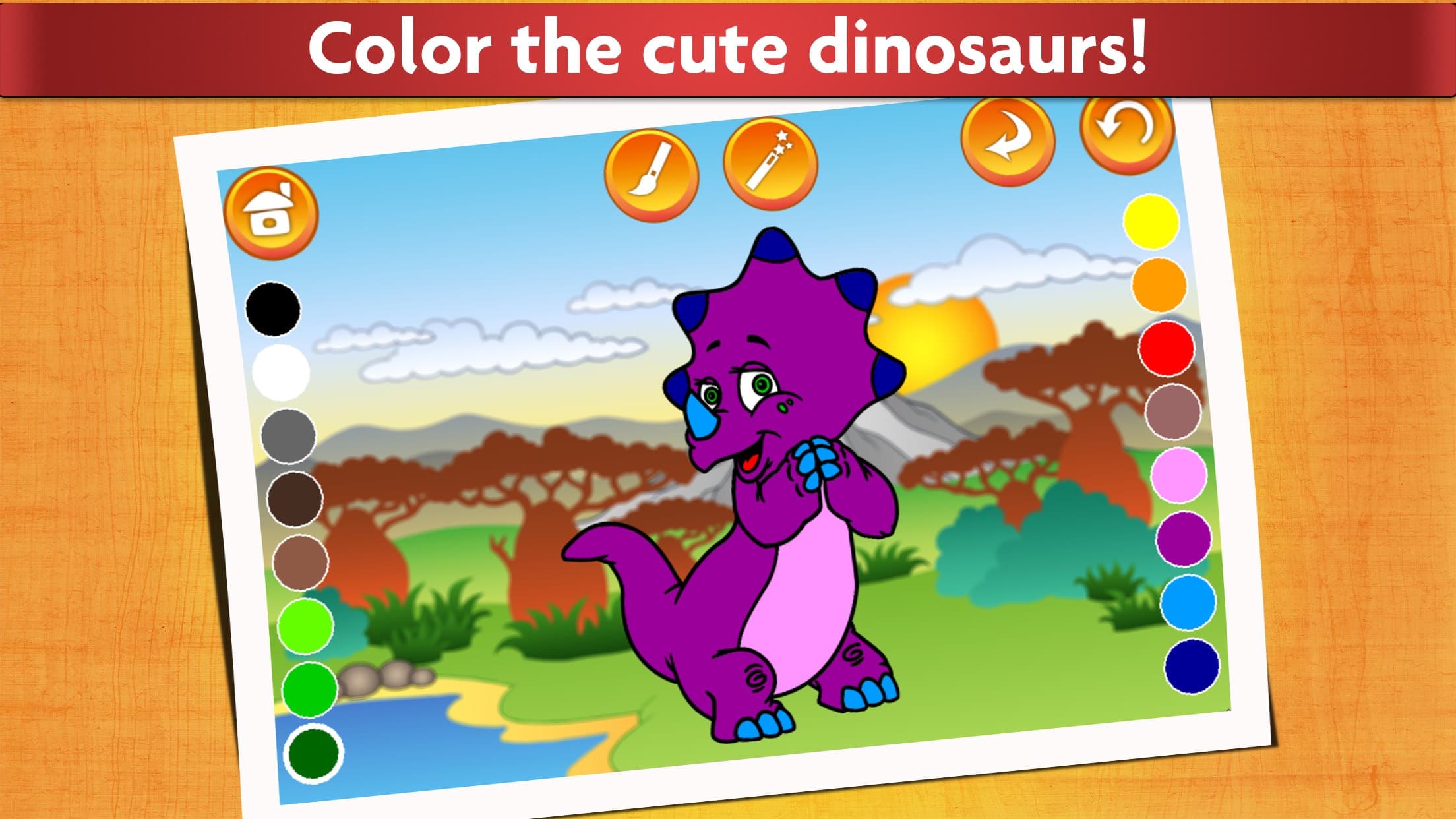 Dinosaurs - Kids Coloring book screenshot 3 - screenshot