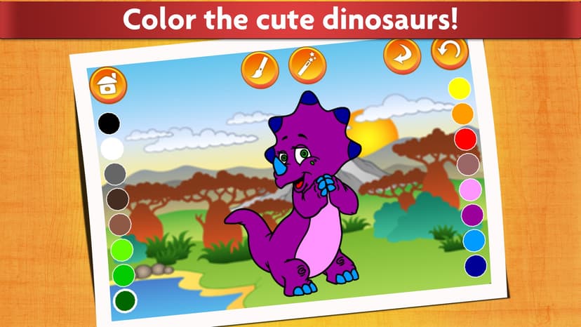 Dinosaurs - Kids Coloring book screenshot 3 - screenshot