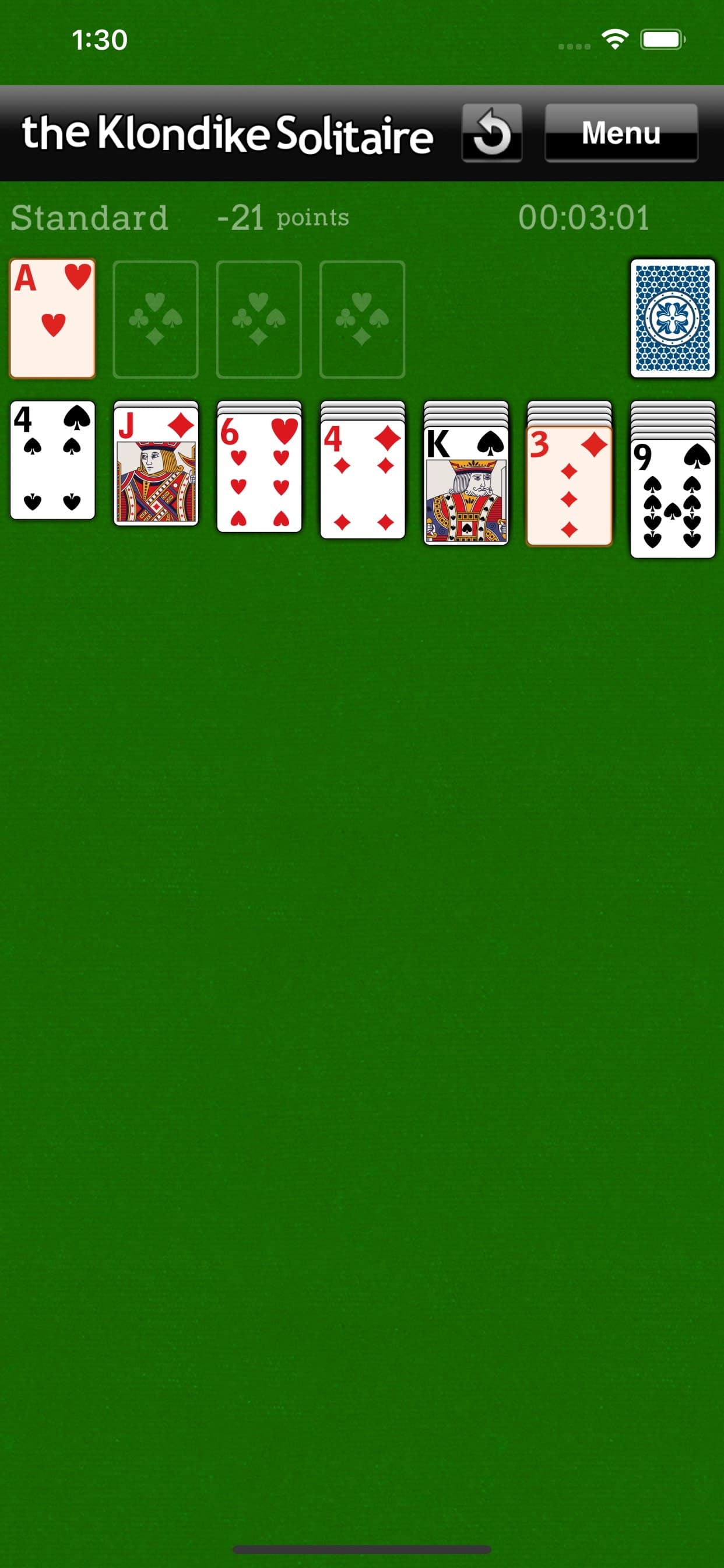 The Klondike Solitaire screenshot 1 - screenshot