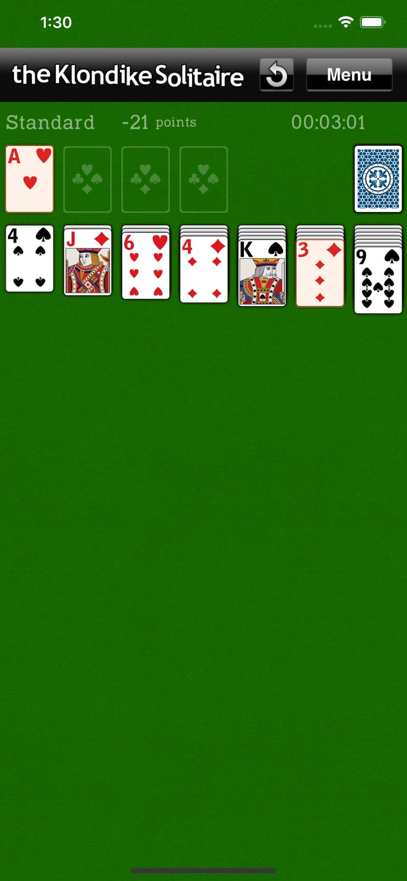 The Klondike Solitaire screenshot 1 - screenshot