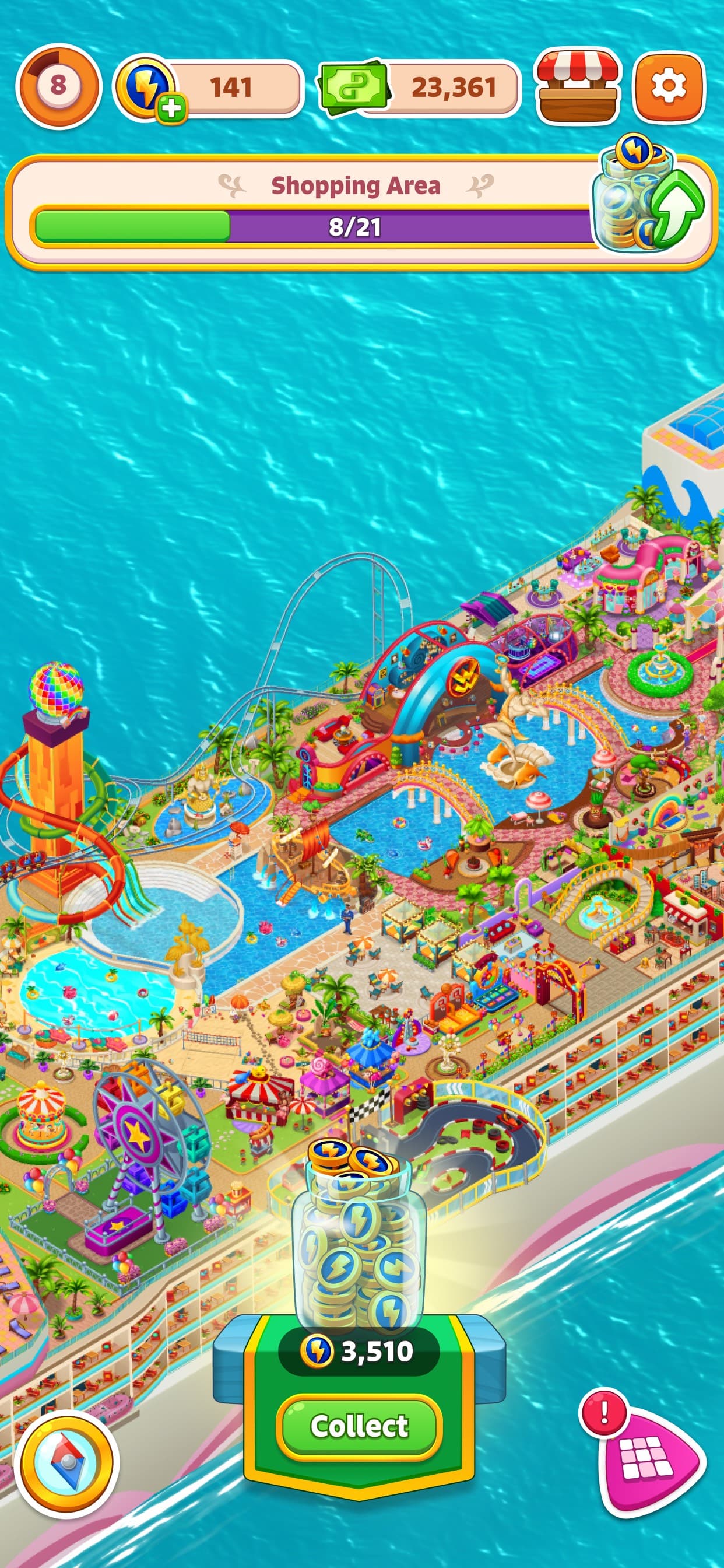 Merge Cruise: Mystery Puzzle screenshot 4 - screenshot