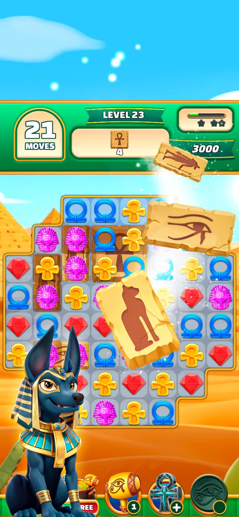 Gods & Gems: Egyptian Match 3 screenshot 4 - screenshot