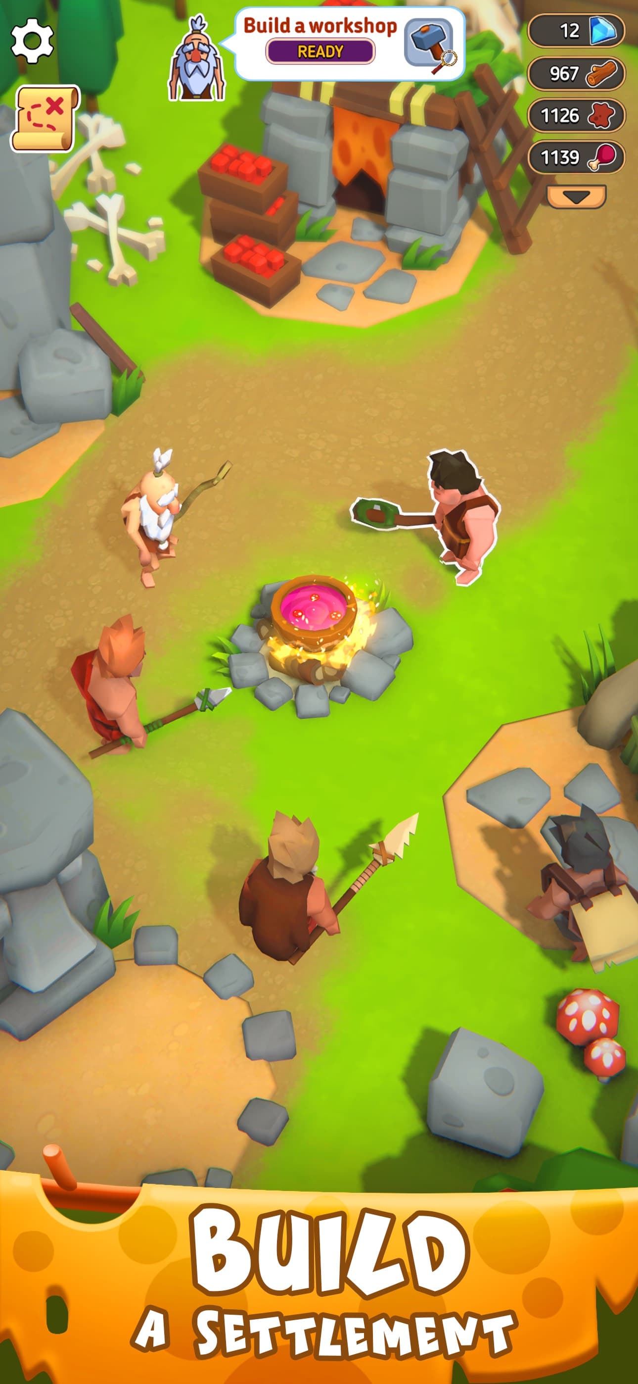 Stone Age Survival-Tribal Game screenshot 1 - screenshot